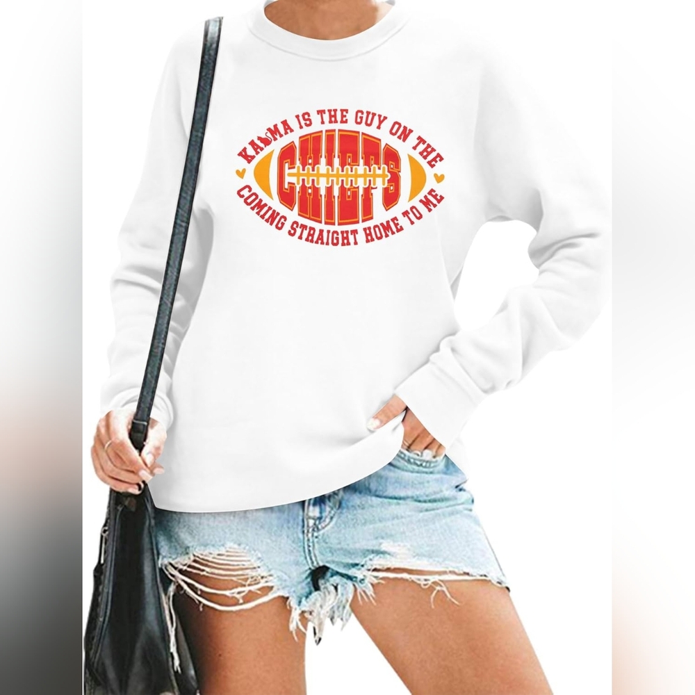 FRYAID Women in My Game Day Era Sweatshirt Team Fans Shirt Cute Sunday Football